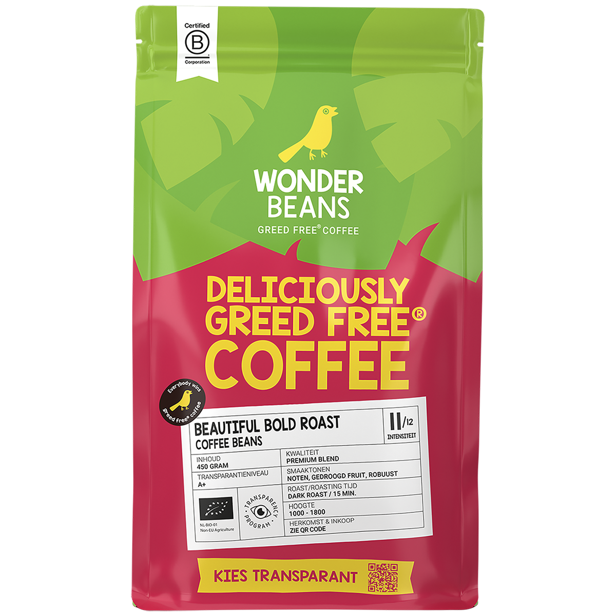 Koffiebonen - Beautiful Bold - 450 gram